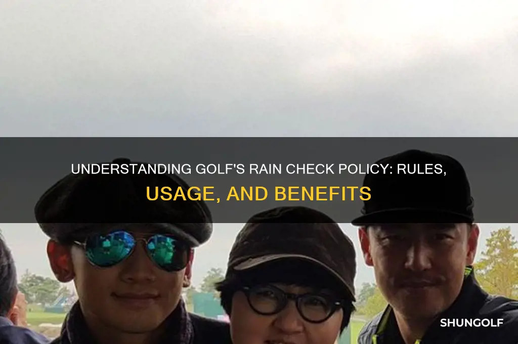 what is a rain check in golf