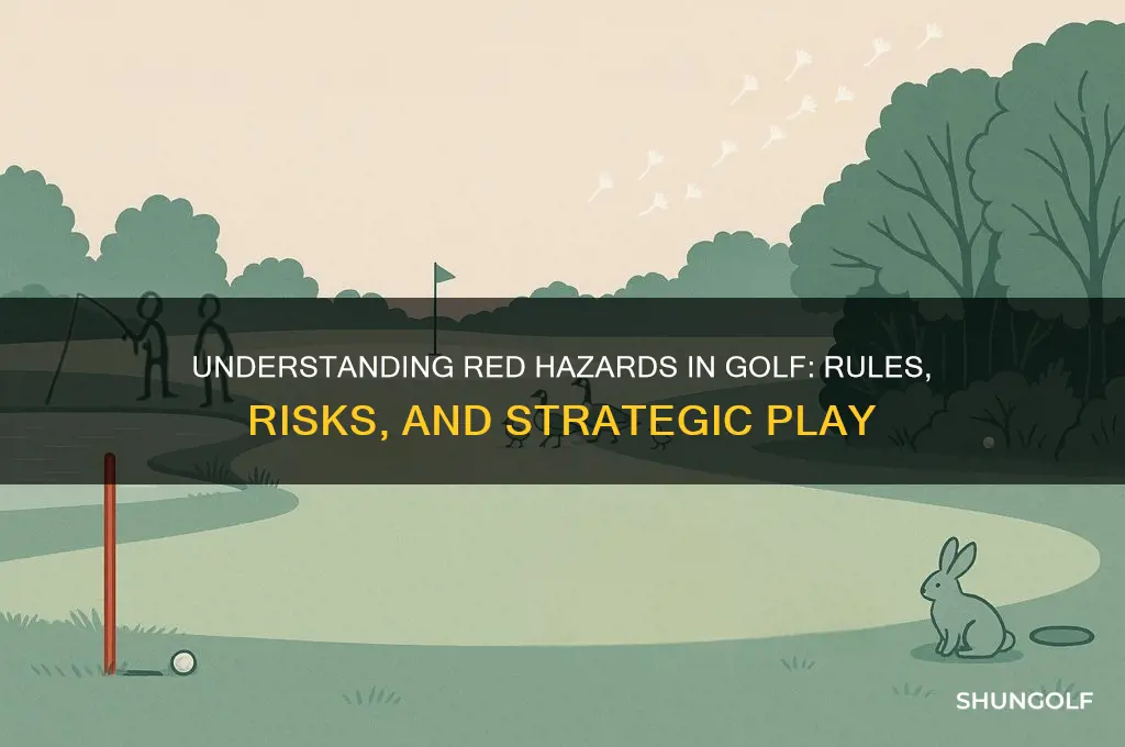 what is a red hazard in golf