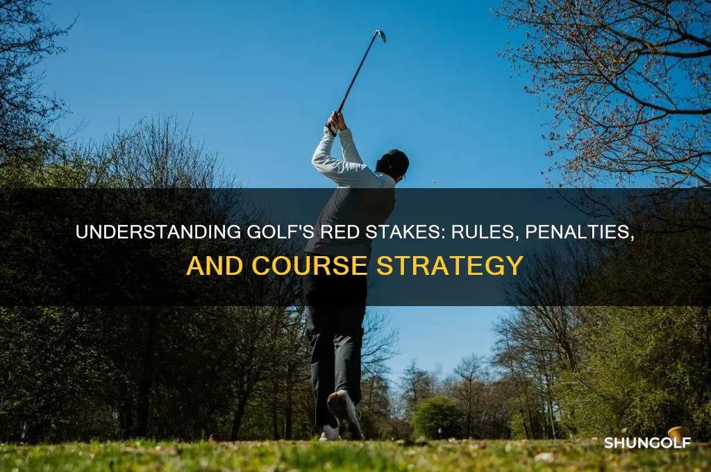 what is a red stake in golf