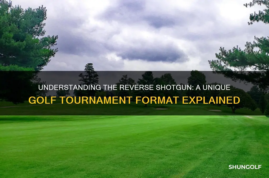 what is a reverse shotgun in golf
