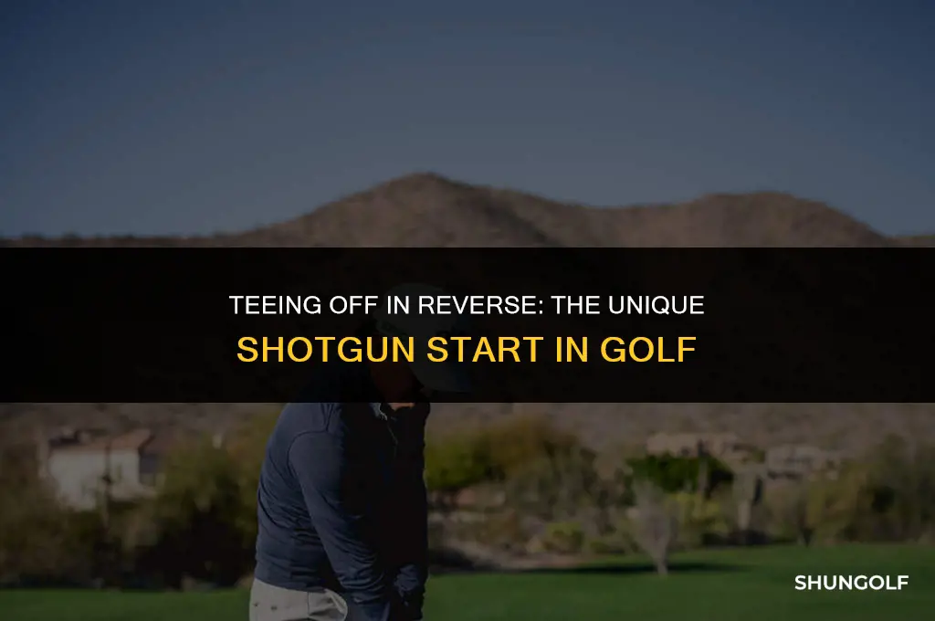 what is a reverse shotgun start in golf