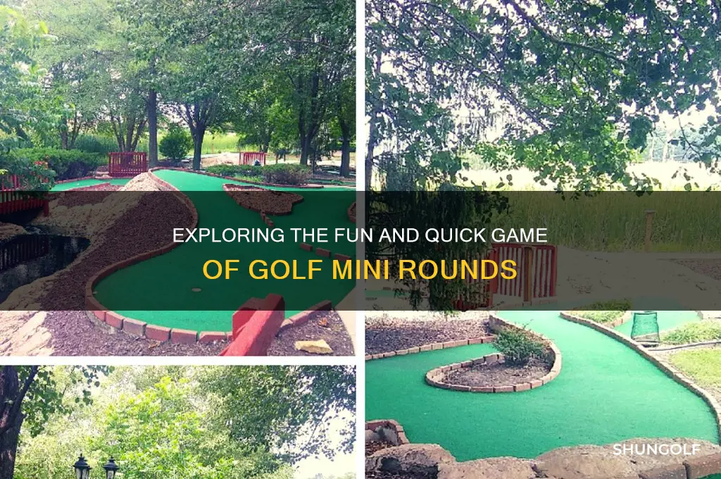 what is a round of golf mini
