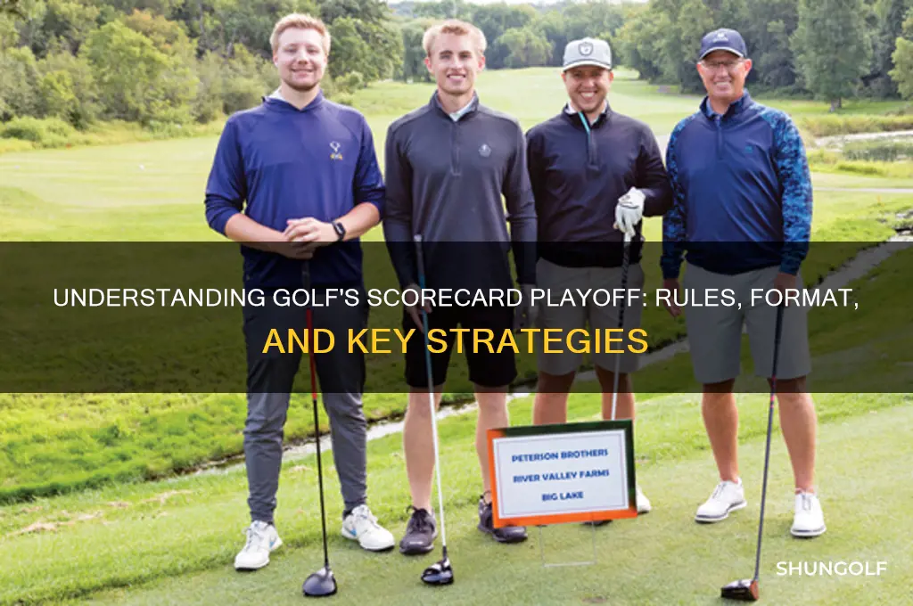 what is a scorecard playoff in golf