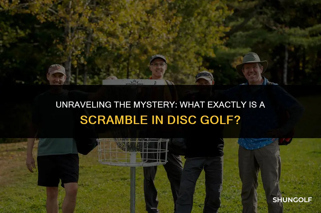 what is a scramble in disc golf