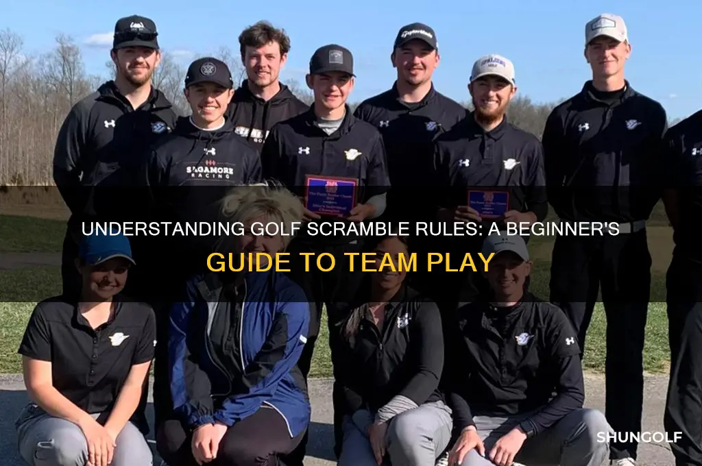 what is a scramble in golf rules