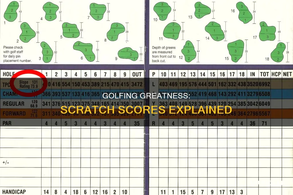 what is a scratch golfer score