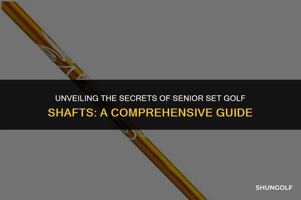what is a senior set golf shaft