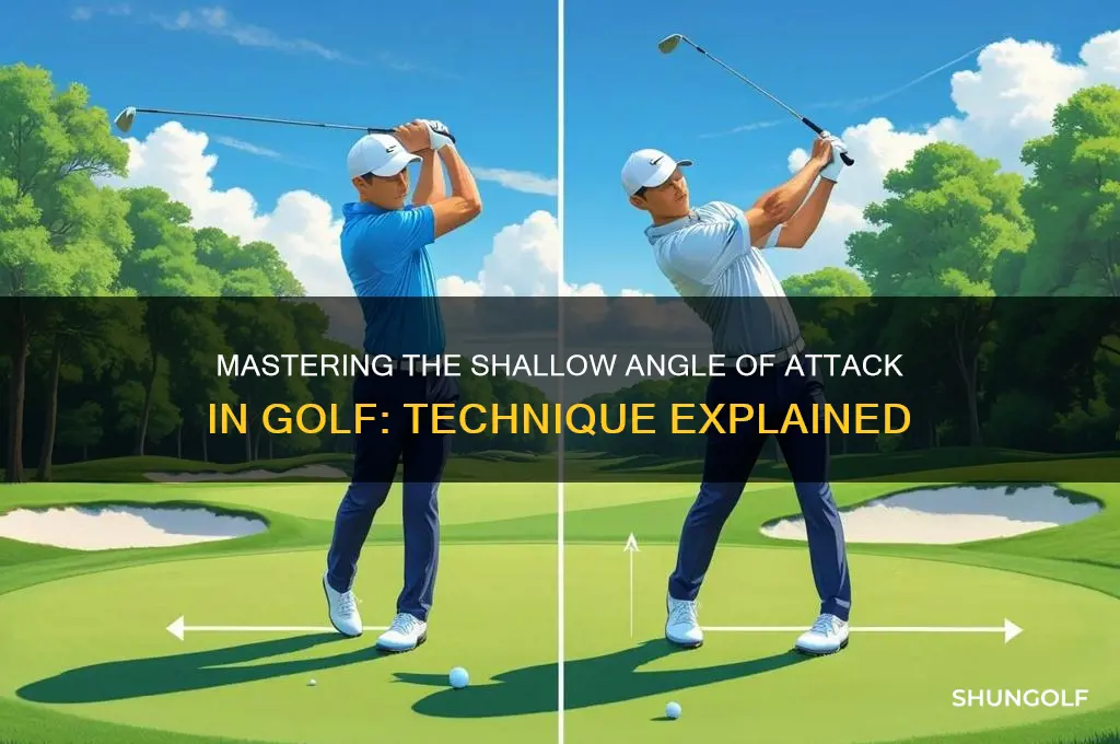 what is a shallow angle of attack in golf
