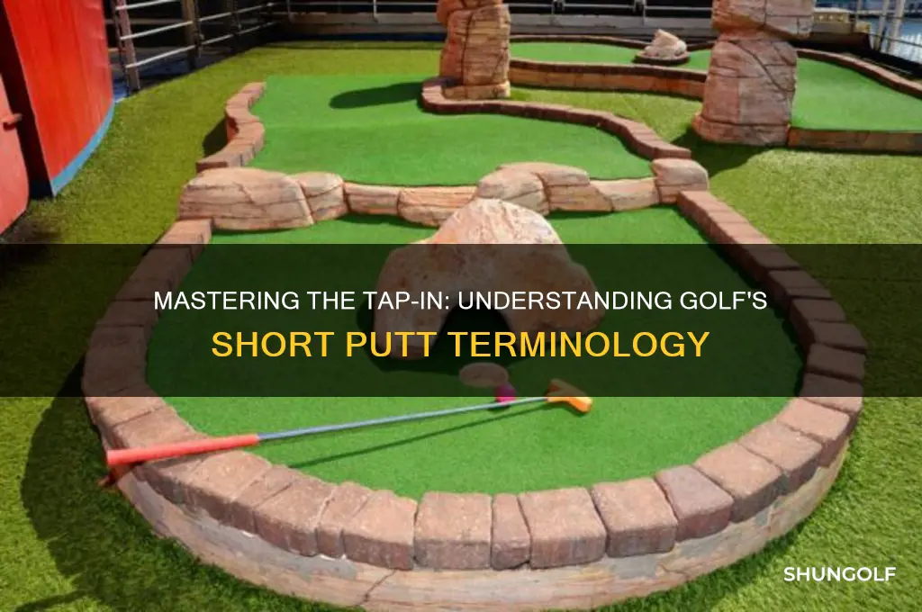 what is a short putt called in golf