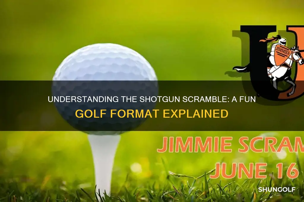 what is a shotgun scramble in golf