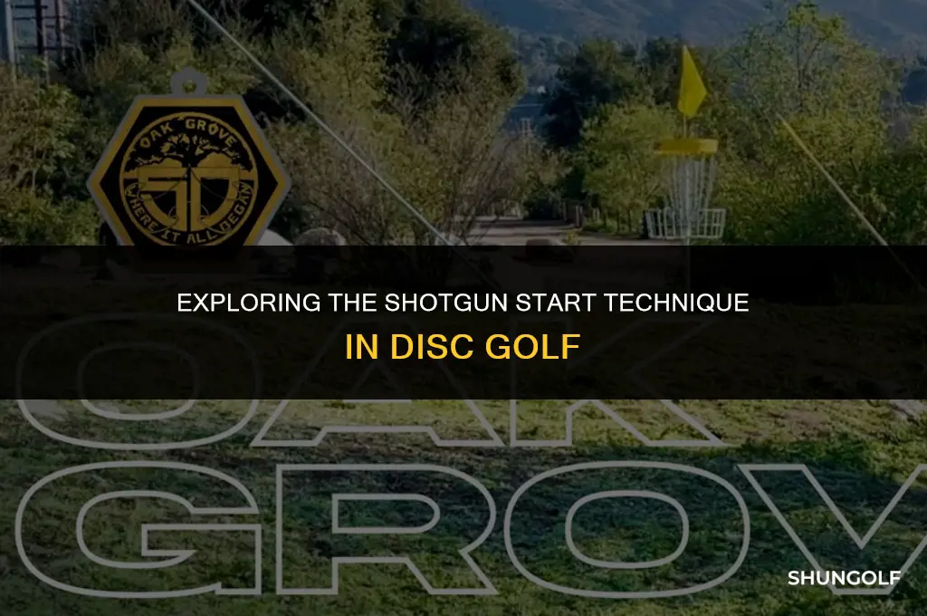 what is a shotgun start in disc golf