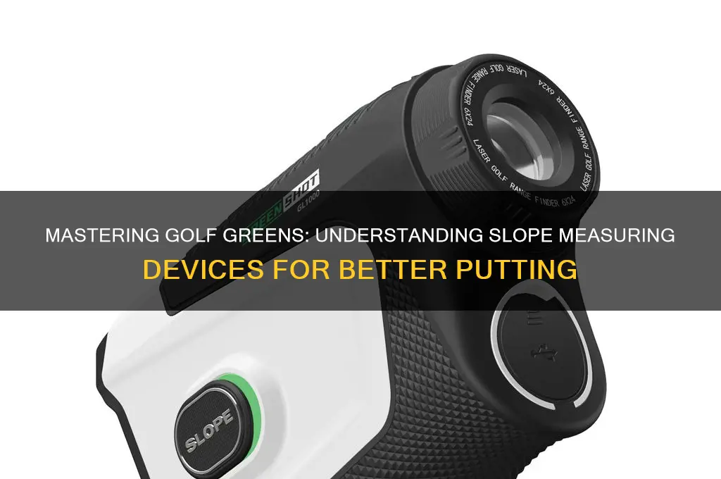 what is a slope measuring device golf