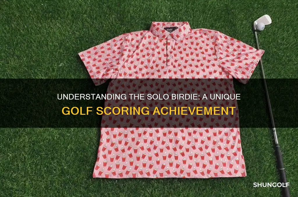 what is a solo birdie in golf