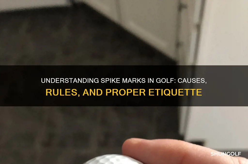 what is a spike mark in golf