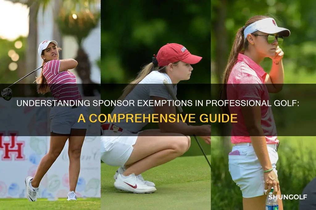 what is a sponsor exemption in pro golf