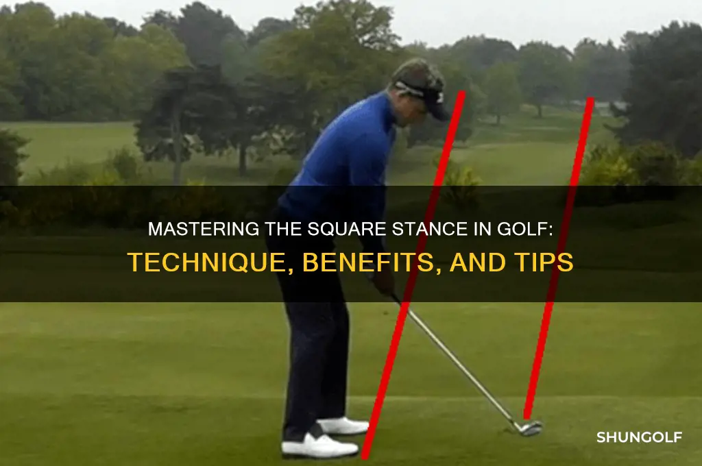 what is a square stance in golf