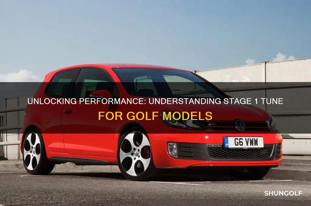 what is a stage 1 tune golf