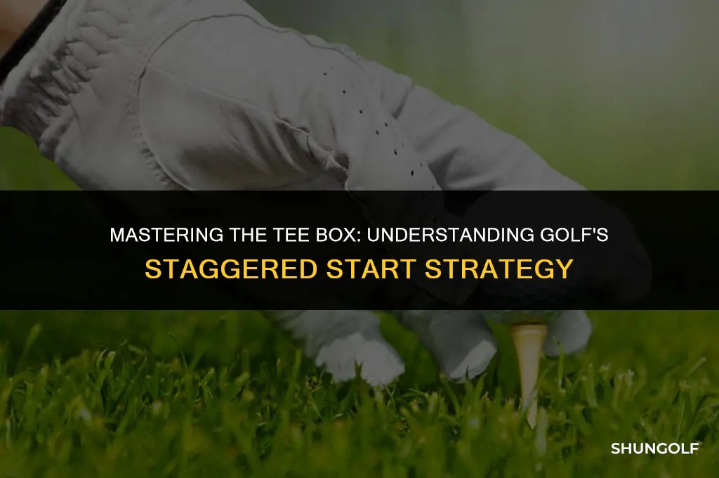 what is a staggered start in golf