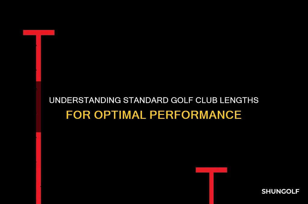 what is a standard golf club length