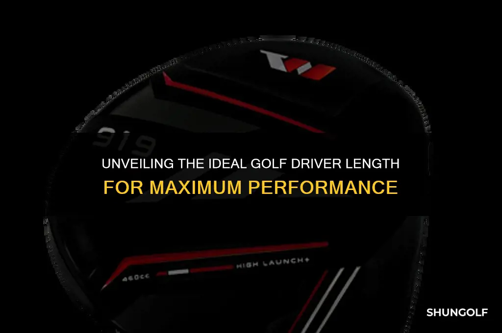 what is a standard golf driver length