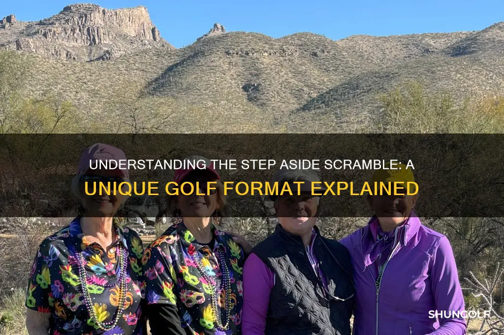 what is a step aside scramble in golf