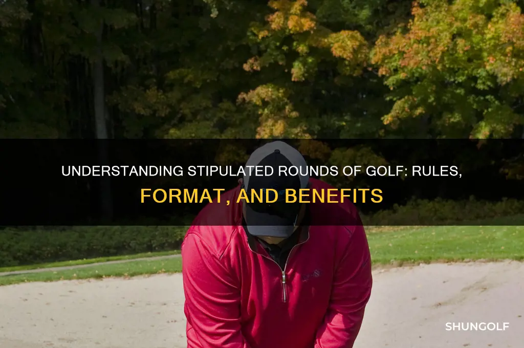 what is a stipulated round of golf