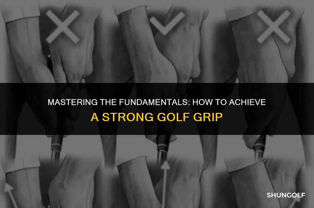 what is a strong golf grip