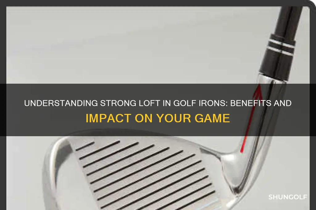what is a strong loft in golf irons