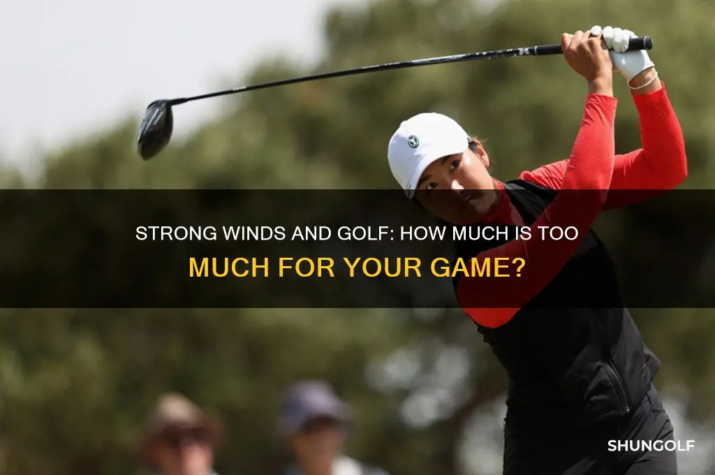 what is a strong wind for golf