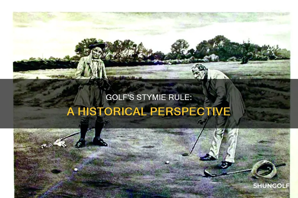 what is a stymie in golf