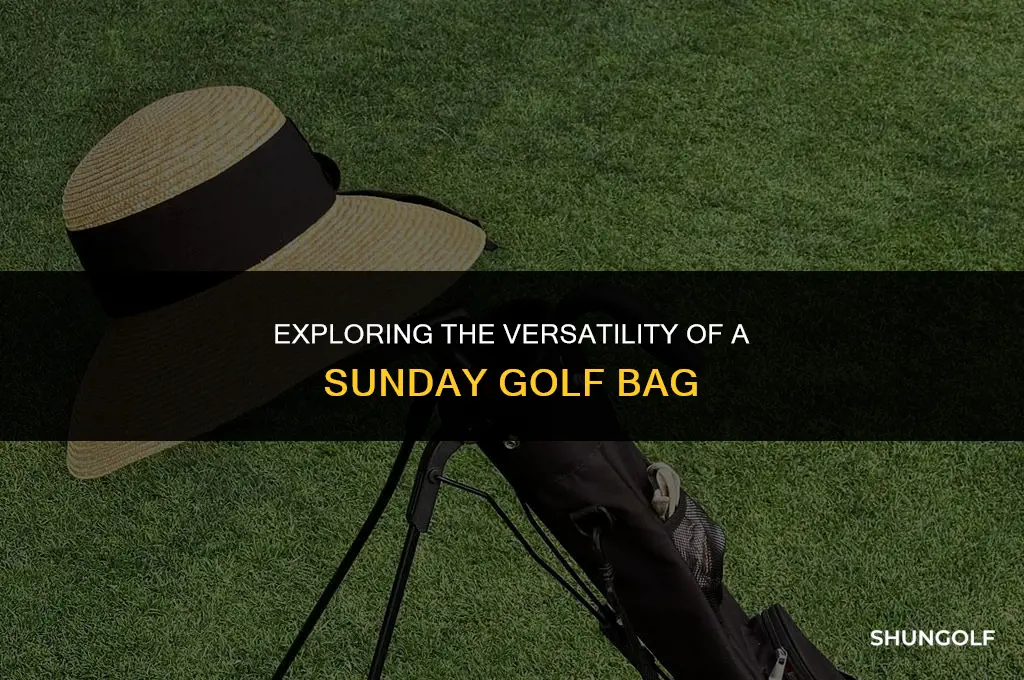 what is a sunday golf bag used for