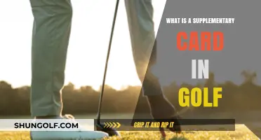 Understanding Golf's Supplementary Card: Uses, Benefits, and Rules Explained