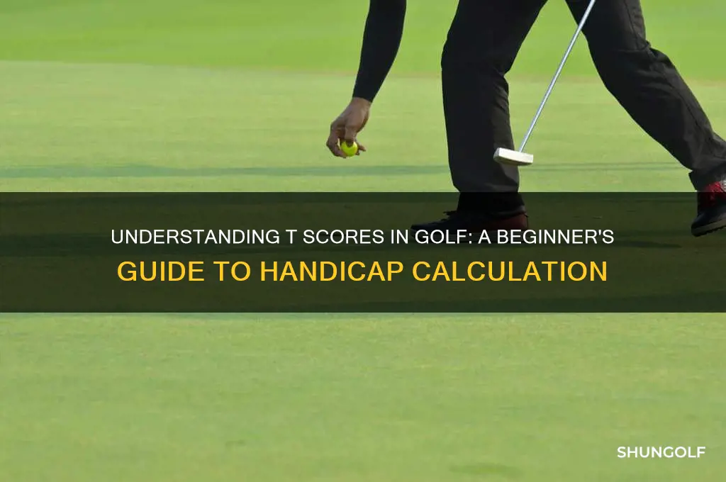 what is a t score in golf