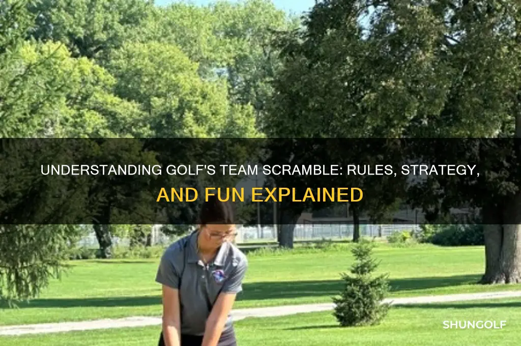 what is a team scramble in golf