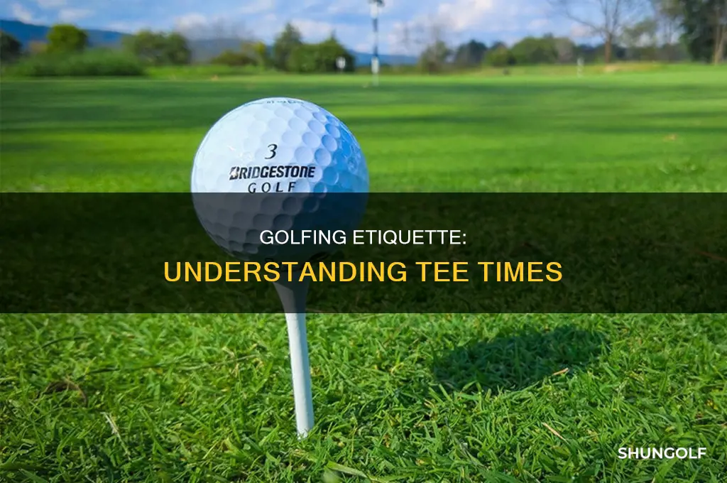 what is a tee time golf