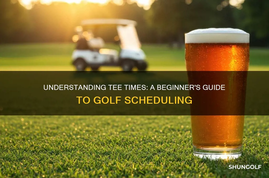 what is a tee time in golf