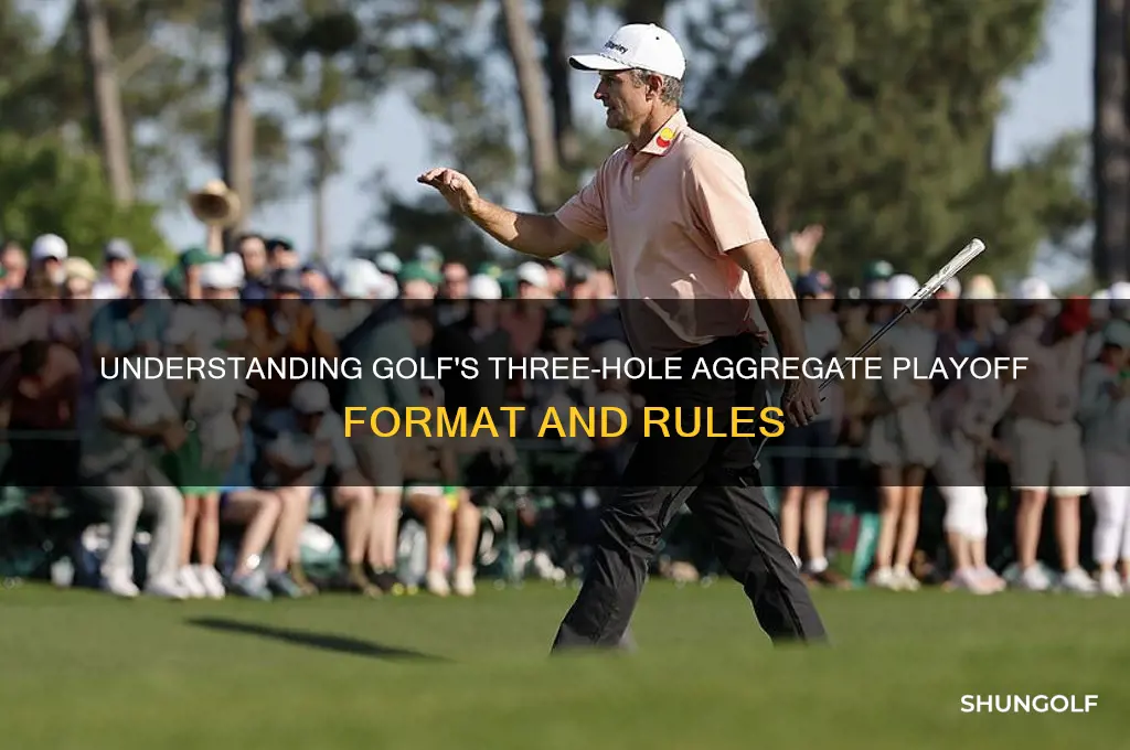 what is a three-hole aggregate playoff in golf
