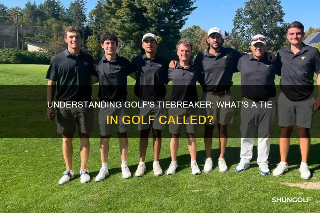what is a tie in golf called