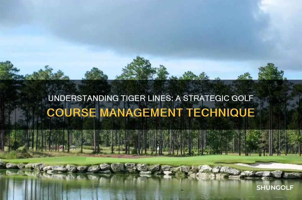 what is a tiger line in golf