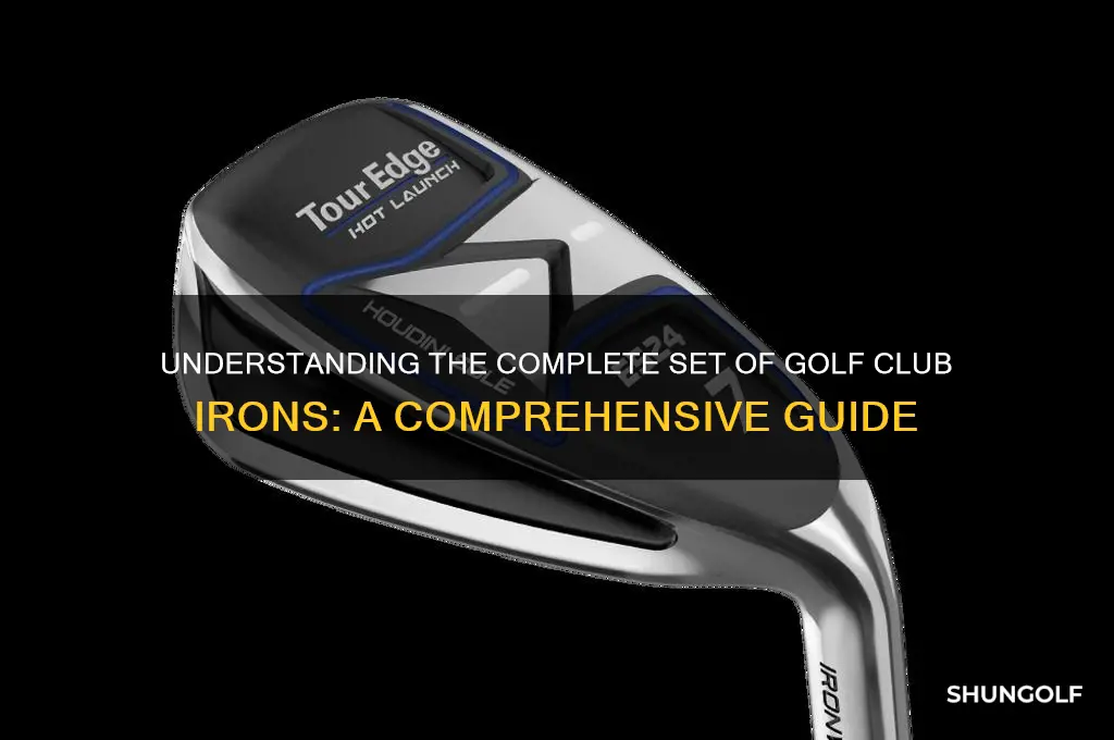 what is a total set of golf club irons