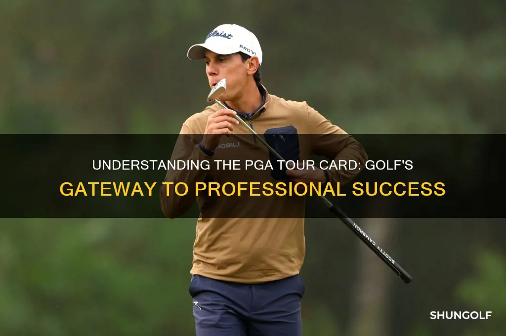 what is a tour card in golf