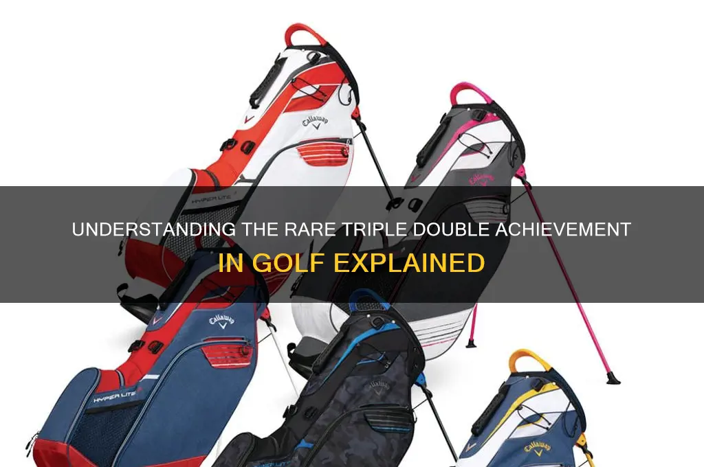 what is a triple double in golf
