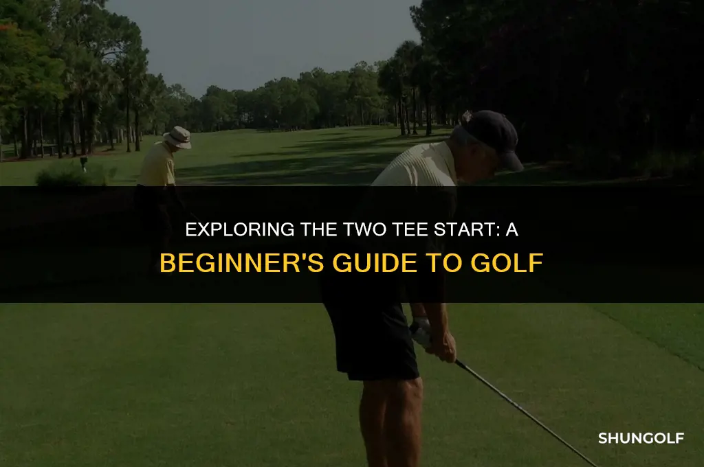 what is a two tee start in golf