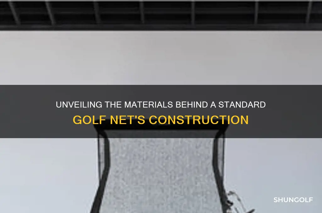 what is a typical golf net made out of