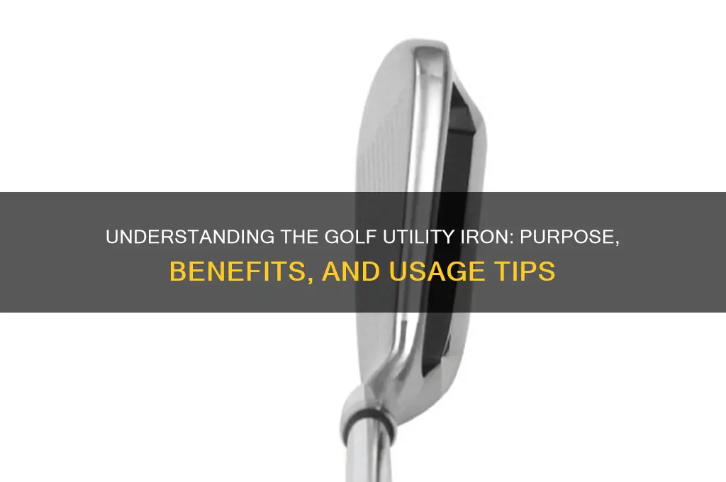 what is a utility iron in golf