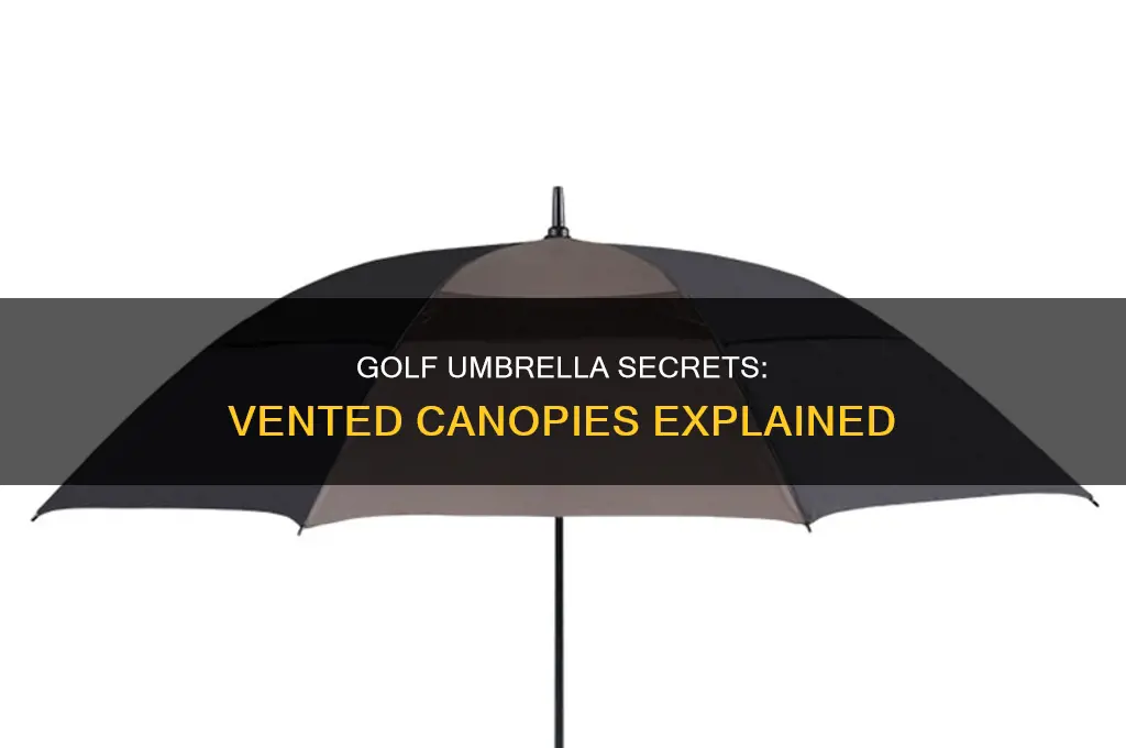 what is a vented golf umbrella