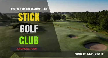 Unveiling the Vintage Wizard Fitting Stick Golf Club's Unique Charm