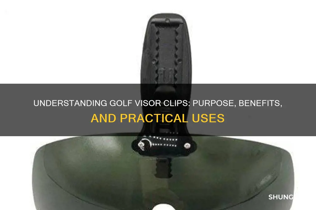 what is a visor clip for golf