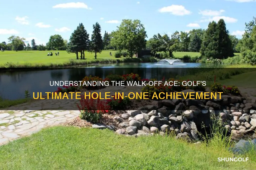what is a walk off ace in golf