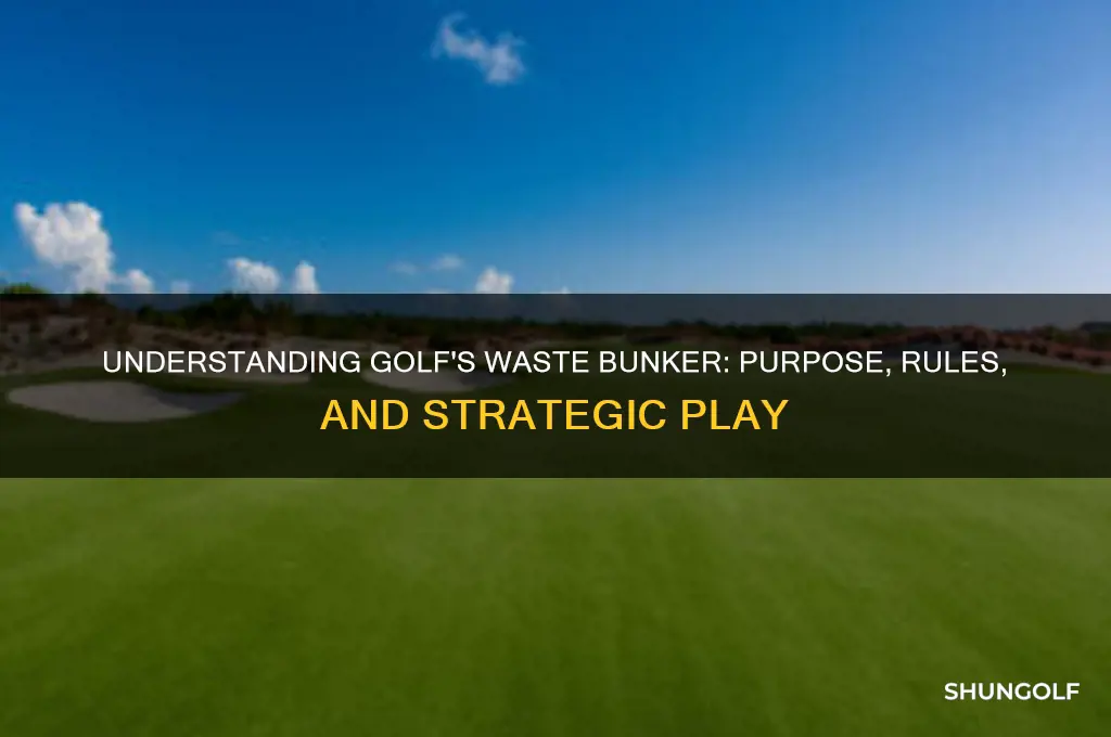 what is a waste bunker in golf